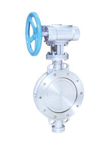 D373-10C/16/25金(jīn)屬硬密封蝸輪(lún)對夾蝶閥